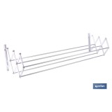 TENDEDERO EXTENSIBLE PARA PARED EN ALUMINIO LACADO 100 CM