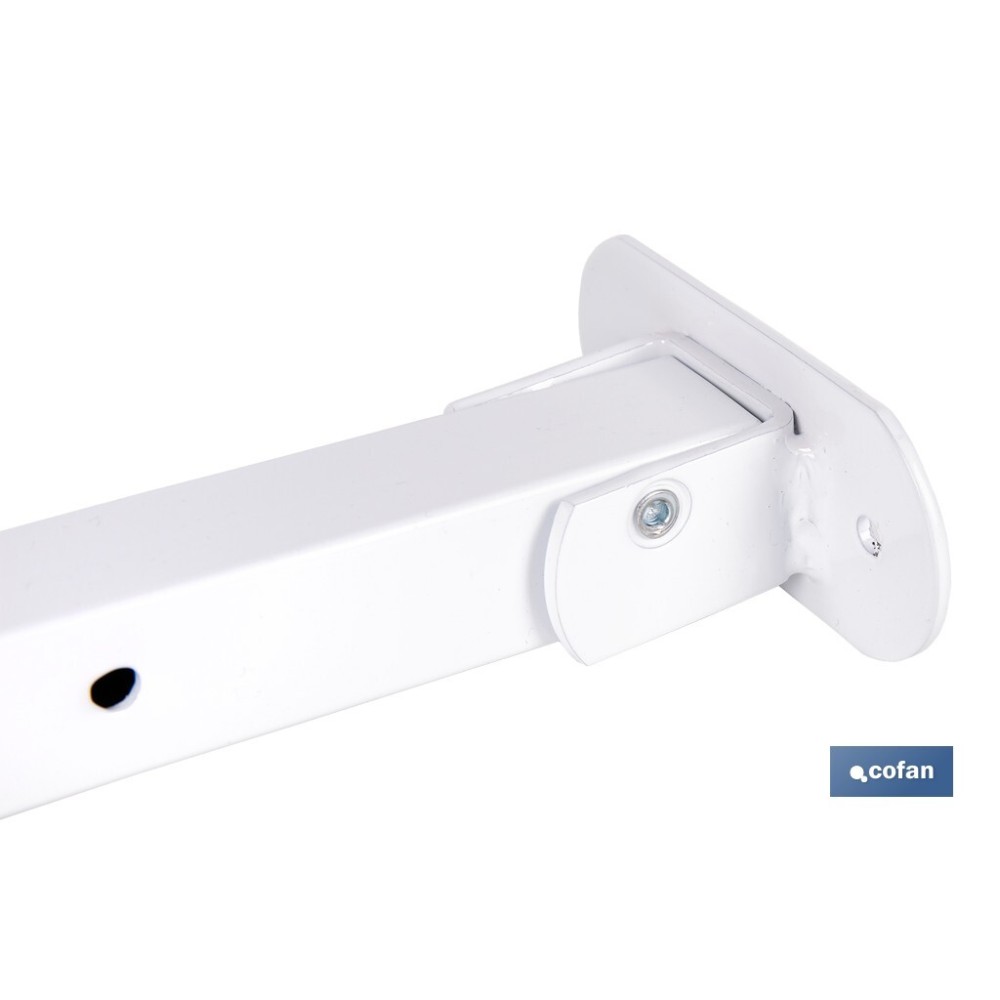 TENDEDERO DE PARED ABATIBLE JUEGO DE DOS SOPORTES LARGO 50,5 CM