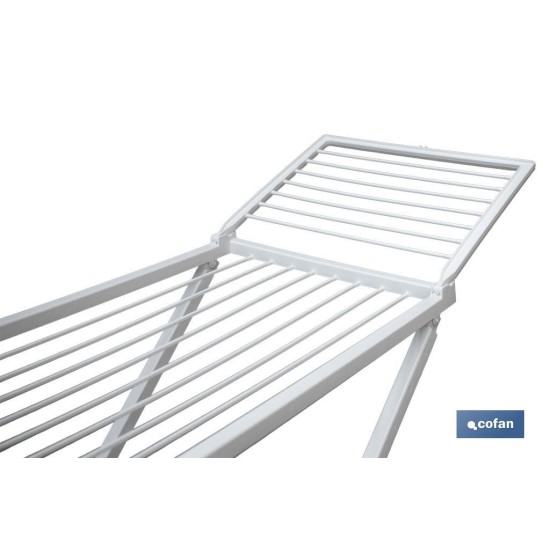 TENDEDERO EN RESINA BLANCO 20M DE TENDIDO 181 X 109X 55 CM