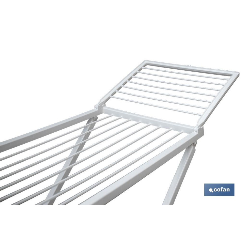 TENDEDERO EN RESINA BLANCO 20M DE TENDIDO 181 X 109X 55 CM