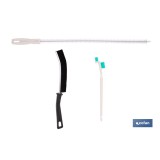 SET DE CEPILLOS DE LIMPIEZA MULTIFUNCIÓN PARA RANURAS, RINCONES, RAÍLES Y TUBERÍAS