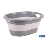 BARREÑO PLEGABLE GRIS/BLANCO 18 L