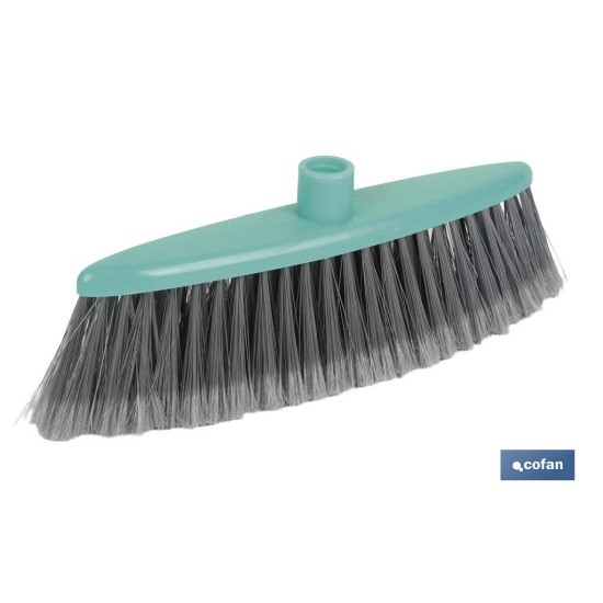 CEPILLO DE BARRER PLUMADO VERDE AGUA 37 X 8.5 X 9 (12) CM