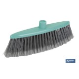 CEPILLO DE BARRER PLUMADO VERDE AGUA 37 X 8.5 X 9 (12) CM