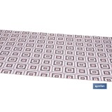 ROLLO DE ALFOMBRA EN CUADROS CROCHET 50% ALGODÓN 50% POLIÉSTER 50 CM X 15 M