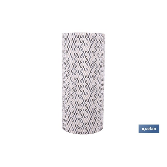 ROLLO DE ALFOMBRA EN MOSAICOS VANGUARDISTA 50% ALGODÓN 50% POLIÉSTER 50 CM X 15 M