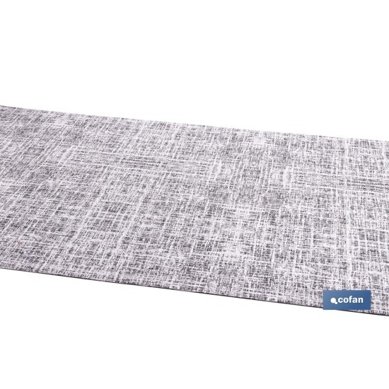ROLLO DE ALFOMBRA JASPEADA GRIS MARENGO 50% ALGODÓN 50% POLIÉSTER 50 CM X 15 M