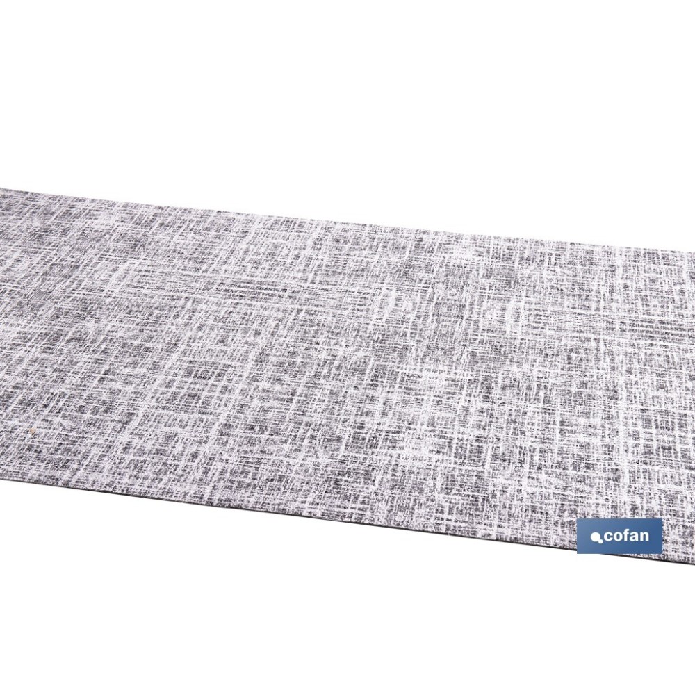 ROLLO DE ALFOMBRA JASPEADA GRIS MARENGO 50% ALGODÓN 50% POLIÉSTER 50 CM X 15 M