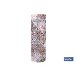 ROLLO DE ALFOMBRA VINÍLICA DISEÑO GEOMÉTRICO 84% VINILO 16% POLIÉSTER 52 CM X 20 M
