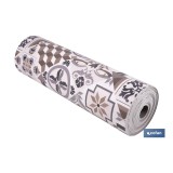 ROLLO DE ALFOMBRA VINILICA DISEÑO ARABESCO 84% VINILO 16% POLIESTER 52 X 20 M