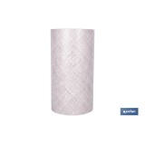 ROLLO DE ALFOMBRA VINÍLICA CON EFECTO JASPEADO GRIS CLARO 84% VINILO 16% POLIÉSTER 52 CM X 20 M