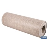 ROLLO DE ALFOMBRA VINÍLICA CON EFECTO JASPEADO BEIGE 84% VINILO 16% POLIÉSTER 52 CM X 20 M