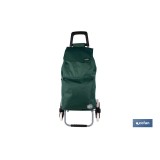 CARRO DE LA COMPRA VERDE PLEGABLE DE HIERRO CON 6 RUEDAS SUBE ESCALERAS 42 L