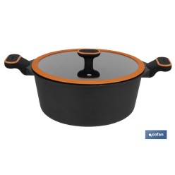 CACEROLA 28 CM FULL INDUCTION ALUMINIO FUNDIDO OLIVIER