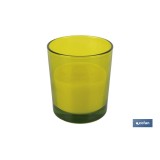 VELA AROMÁTICA DE CITRONELA VASO DECORADO  200 G