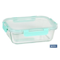 SET DE 3 RECIPIENTES DE BOROSILICATO MODELO AGATHA 640 ML -1040 ML-1520 ML