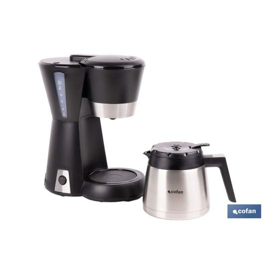 CAFETERA ELÉCTRICA DE GOTEO CON JARRA TERMO 800 W 12 TAZAS 1,2 L
