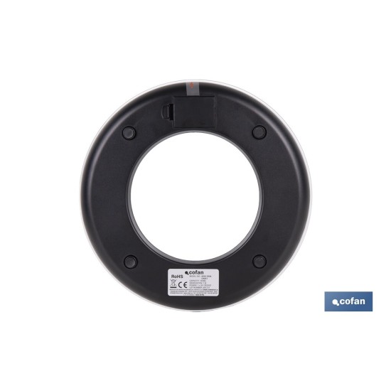 BÁSCULA DE COCINA DIGITAL CON CUENCO DE CAPACIDAD 3,8 L 10 KILOS Ø25,5 X 14 CM