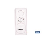 RADIADOR DE ACEITE CON TERMOSTATO REGULABLE Y VENTILADOR 7 ELEMENTOS 1500 W