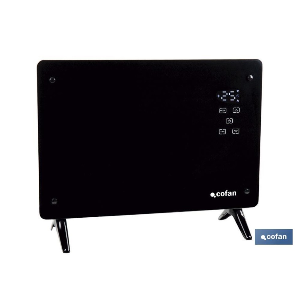 CONVECTOR DE PANEL DE VIDRIO PANTALLA LED 1500 W