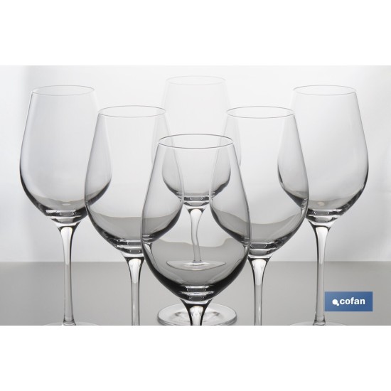 PACK DE 6 COPAS JEREZANA PIE ALTO 30 CL 21 CM