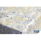 ROLLO DE MANTEL ANTIMANCHAS MOSAICO CÁLIDO 1,40 X 20 M