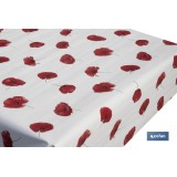 ROLLO DE HULE DISEÑO AMAPOLAS 1,40 X 20 M