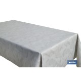 ROLLO DE MANTEL ANTIMANCHAS RESINADO FICUS 60 % ALGODÓN, 40 % POLIÉSTER 1,40 X 20 M