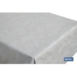 ROLLO DE MANTEL ANTIMANCHAS RESINADO FICUS 60 % ALGODÓN, 40 % POLIÉSTER 1,40 X 20 M