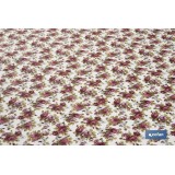 ROLLO DE MANTEL ANTIMANCHAS RESINADO 50% ALGODON/50% POLIESTER. ROSAS 1,40 x 25 M