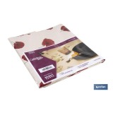 HULE ANTIMANCHAS  AMAPOLAS  1,40 x 2,00 M