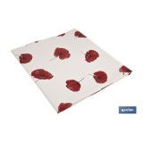 HULE ANTIMANCHAS  AMAPOLAS  1,40 x 2,00 M