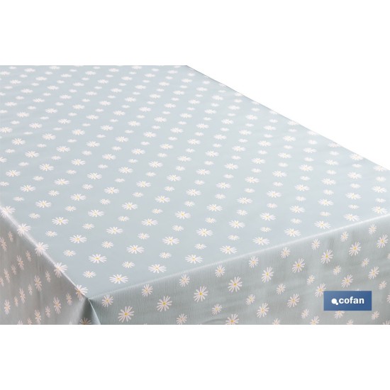 ROLLO DE HULE DISEÑO MARGARITAS JADE 1,40 x 25 M