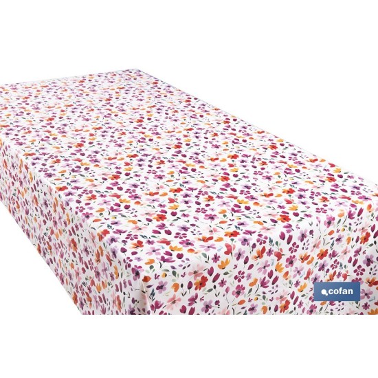 ROLLO DE HULE DISEÑO CAMPO FLORIDO  1,40 X 25 M