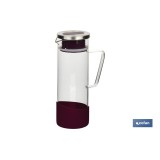 PACK DE JARRA MORADA,SET DE VASOS DE AGUA Y MANTEL 1.40 X 1.40 CM