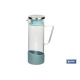 PACK DE JARRA AZUL,SET DE VASOS DE AGUA Y MANTEL 1.40 X 1.40 CM