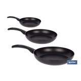 PACK DE 3 SARTENES ANTIADHERENTE ALUMINIO 16 20 22 CM