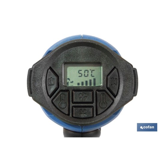 PISTOLA DE AIRE CALIENTE CON LCD DIGITAL DISPLAY 2000 W