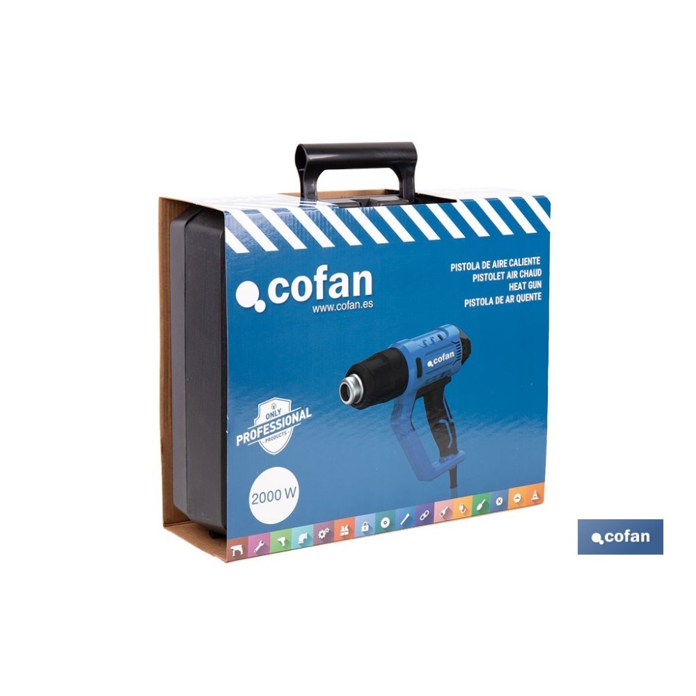 PISTOLA DE AIRE CALIENTE CON LCD DIGITAL DISPLAY 2000 W