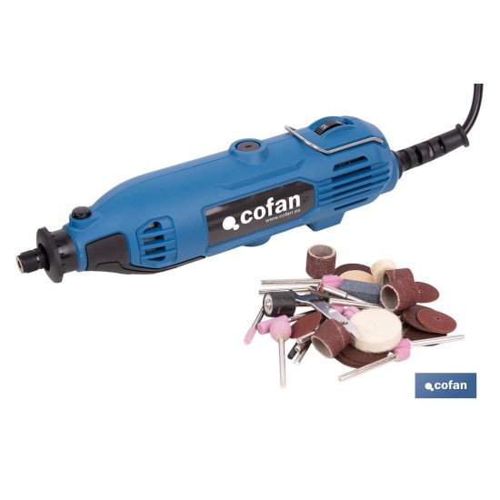 MULTIHERRAMIENTA ROTATIVA 135 W 8000-33000 RPM CON ACCESORIOS