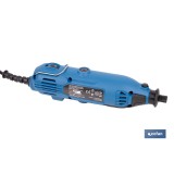 MULTIHERRAMIENTA ROTATIVA 135 W 8000-33000 RPM CON ACCESORIOS