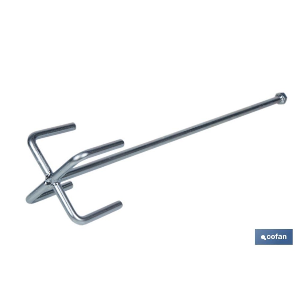 VARILLA MEZCLADORA YESO Ø120 600 MM M14