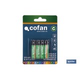 BLISTER 4 PILAS RECARGABLES AAA 900mAh