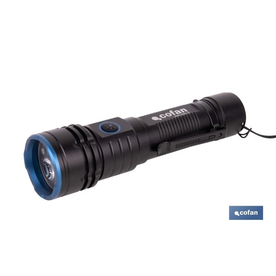 LINTERNA HIGH POWER LED DE 2000 LM CON 5 FUNCIONES Ø 40 X 148 MM