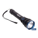LINTERNA HIGH POWER LED 10000 LM 6 FUNCIONES Ø 60 X 250 MM