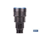 LINTERNA HIGH POWER LED 18.000 LM CON 6 FUNCIONES Ø65 X 322 MM