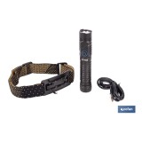 LINTERNA HIGH POWER LED 1200 LM PLEGABLE CON 5 FUNCIONES Ø25 X 132 MM