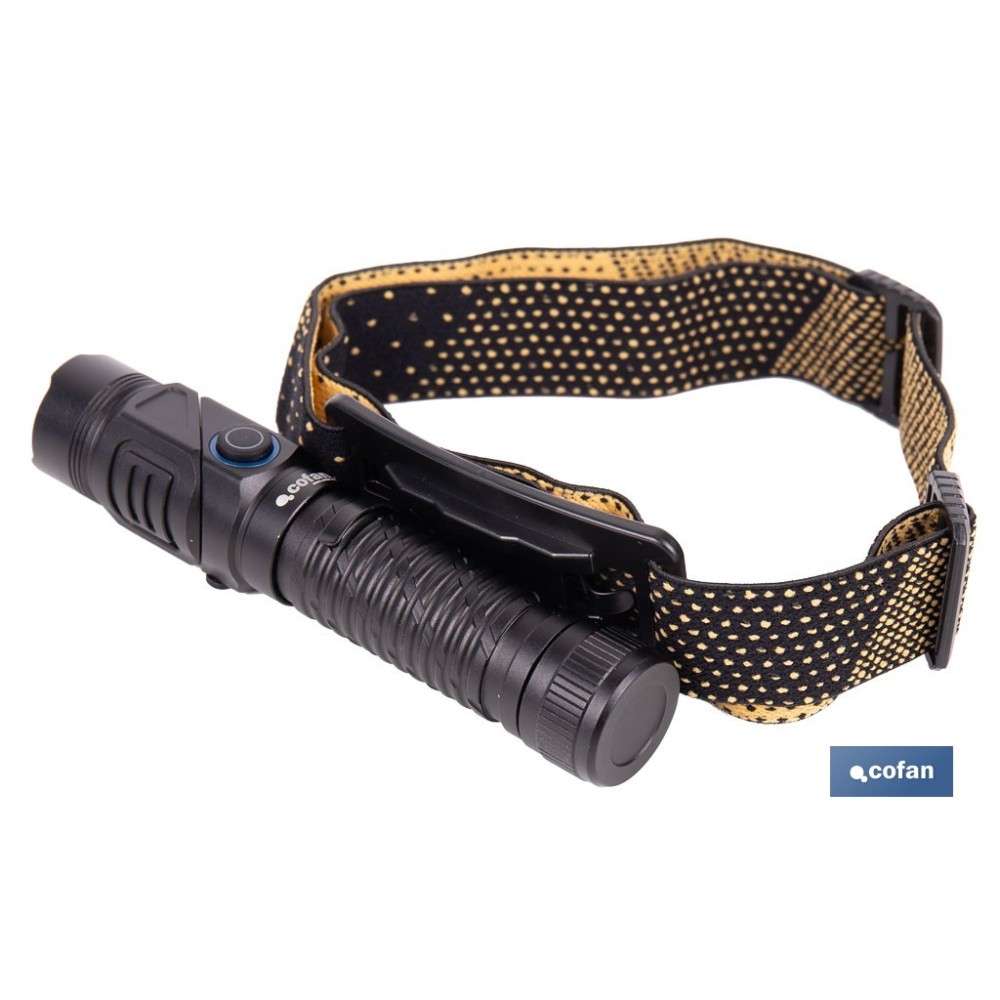 LINTERNA HIGH POWER LED 1200 LM PLEGABLE CON 5 FUNCIONES Ø25 X 132 MM