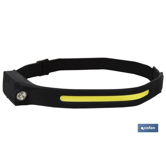 LINTERNA DUAL DE CABEZA CON SENSOR DE ACTIVACIÓN 350 LM