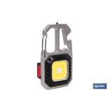 LLAVERO LINTERNA MULTIFUNCIONAL COB 400 LM CON 7 FUNCIONES